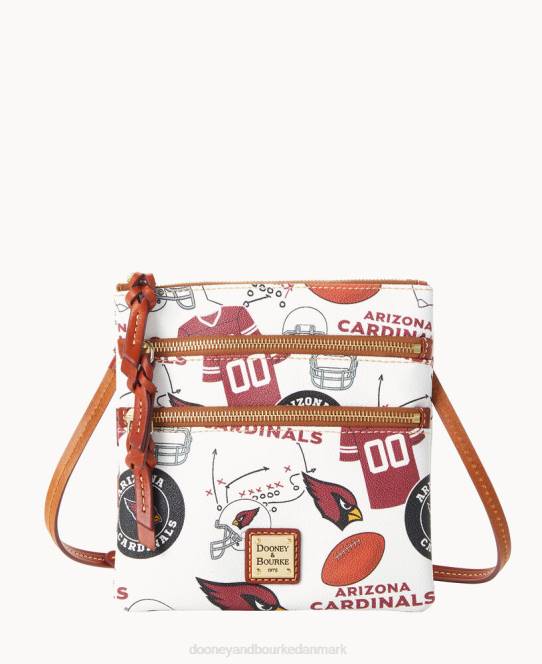 Dooney & Bourke nfl az n s tredobbelt lynlås crossbody JV0J1741 poser kardinaler