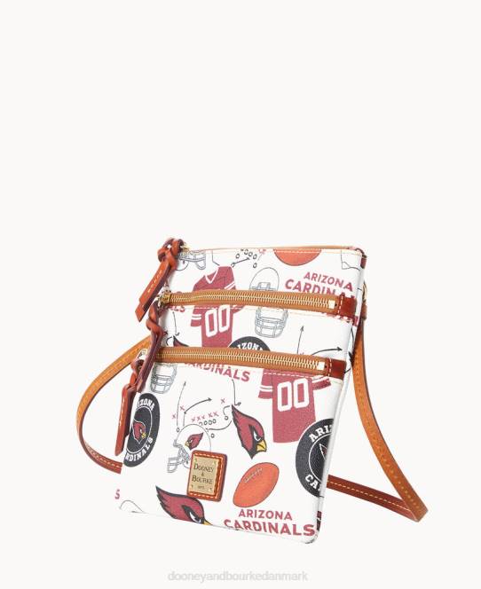 Dooney & Bourke nfl az n s tredobbelt lynlås crossbody JV0J1741 poser kardinaler
