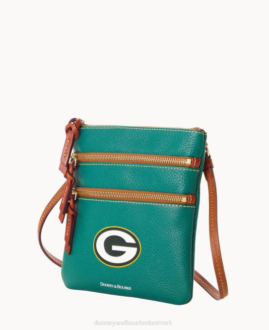 Dooney & Bourke nfl crossbody med tredobbelt lynlås JV0J1726 poser pakkerier