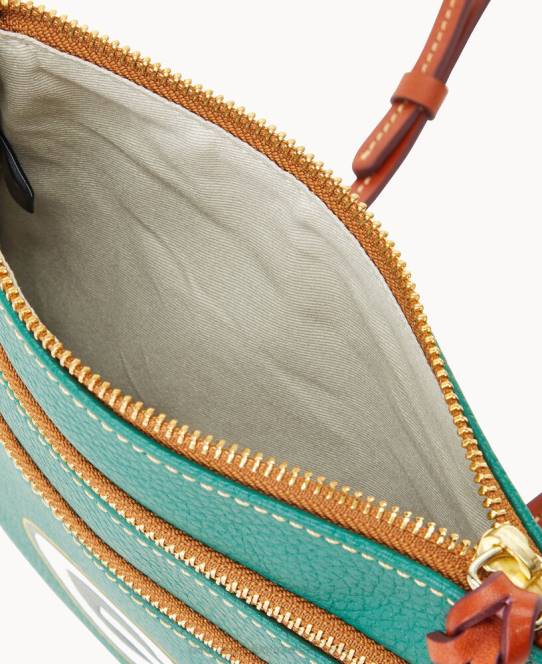 Dooney & Bourke nfl crossbody med tredobbelt lynlås JV0J1726 poser pakkerier