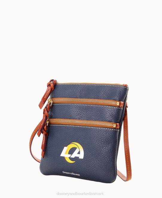Dooney & Bourke nfl crossbody med tredobbelt lynlås JV0J1744 poser væddere
