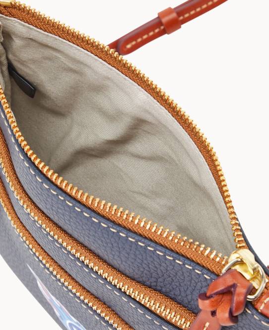 Dooney & Bourke nfl crossbody med tredobbelt lynlås JV0J1764 poser titaner