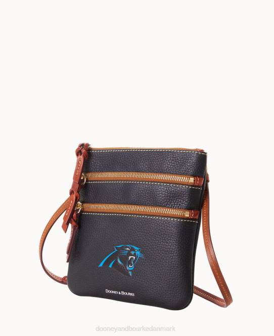 Dooney & Bourke nfl crossbody med tredobbelt lynlås JV0J1937 poser pantere