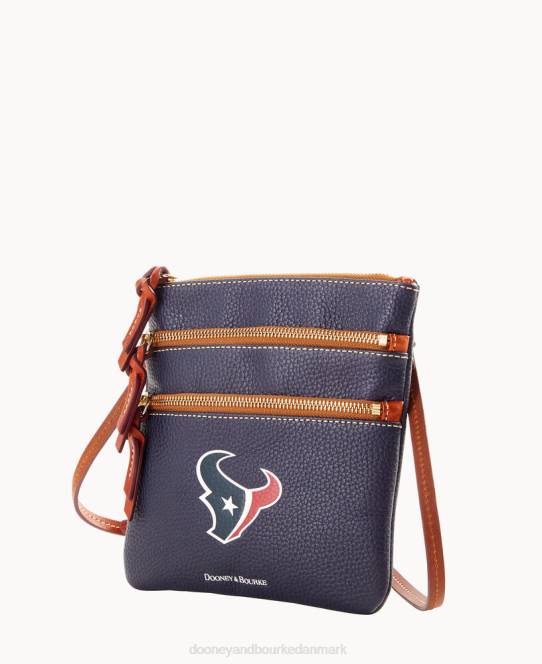Dooney & Bourke nfl crossbody med tredobbelt lynlås JV0J1938 poser texanere