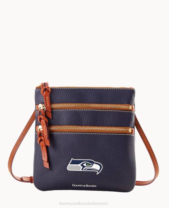 Dooney & Bourke nfl crossbody med tredobbelt lynlås JV0J1949 poser havhøge