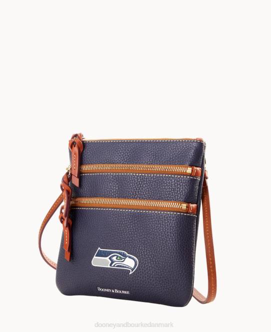Dooney & Bourke nfl crossbody med tredobbelt lynlås JV0J1949 poser havhøge