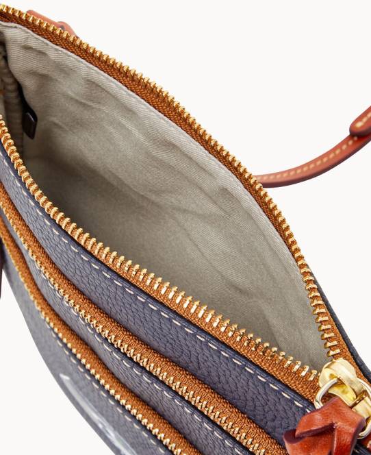 Dooney & Bourke nfl crossbody med tredobbelt lynlås JV0J1949 poser havhøge