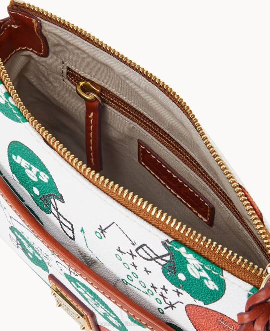 Dooney & Bourke nfl jets ginger crossbody JV0J2202 poser new york jetfly