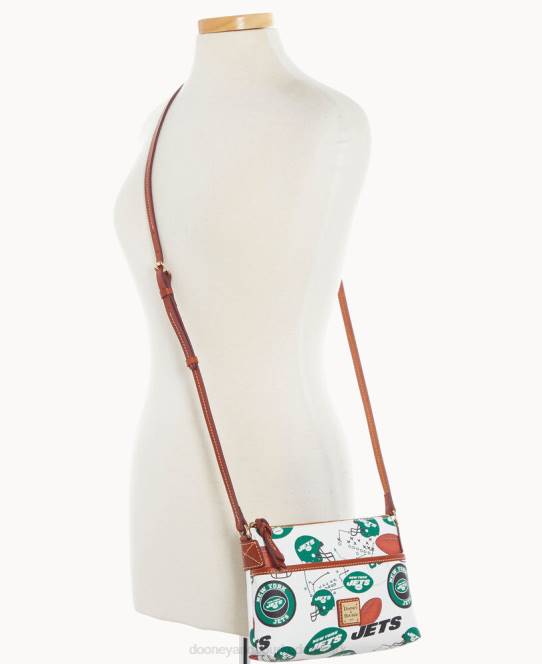 Dooney & Bourke nfl jets ginger crossbody JV0J2202 poser new york jetfly