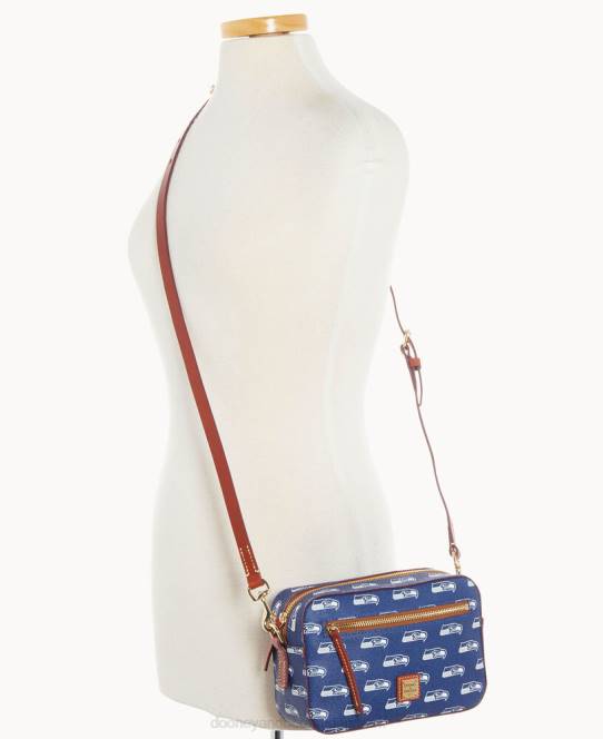 Dooney & Bourke nfl kamera lynlås crossbody JV0J2242 poser havhøge