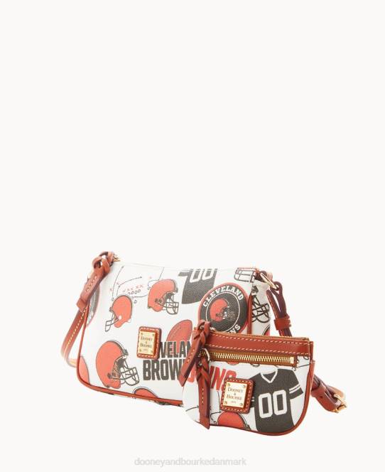Dooney & Bourke nfl lexi crossbody sm mønthylster JV0J2197 poser brune