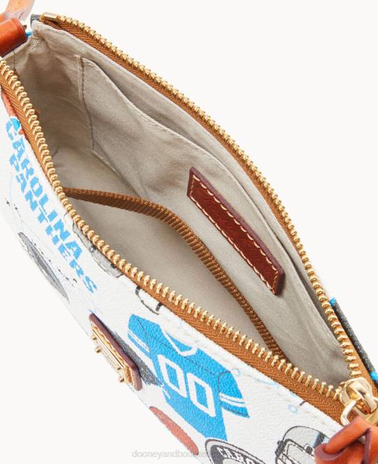 Dooney & Bourke nfl lexi crossbody sm mønthylster JV0J2214 poser pantere