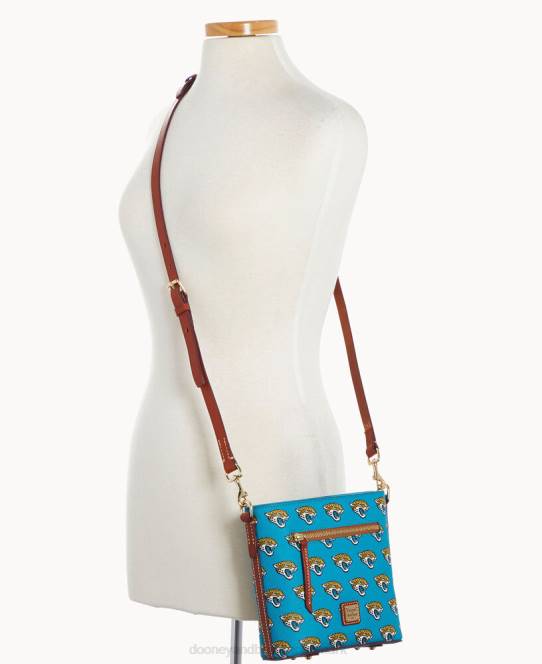 Dooney & Bourke nfl lille crossbody med lynlås JV0J1688 poser jaguarer