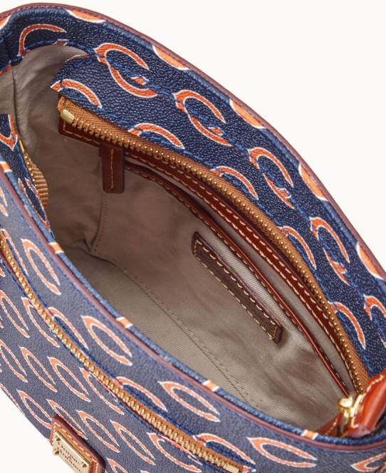 Dooney & Bourke nfl lille crossbody med lynlås JV0J1725 poser bjørne