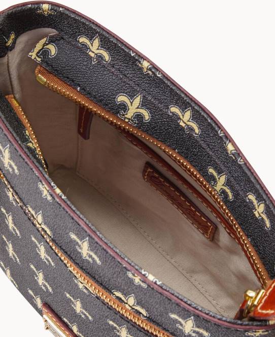 Dooney & Bourke nfl lille crossbody med lynlås JV0J1733 poser helgener