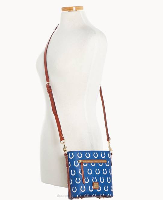Dooney & Bourke nfl lille crossbody med lynlås JV0J1755 poser hingsteføl