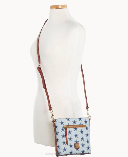 Dooney & Bourke nfl lille crossbody med lynlås JV0J1935 poser cowboys