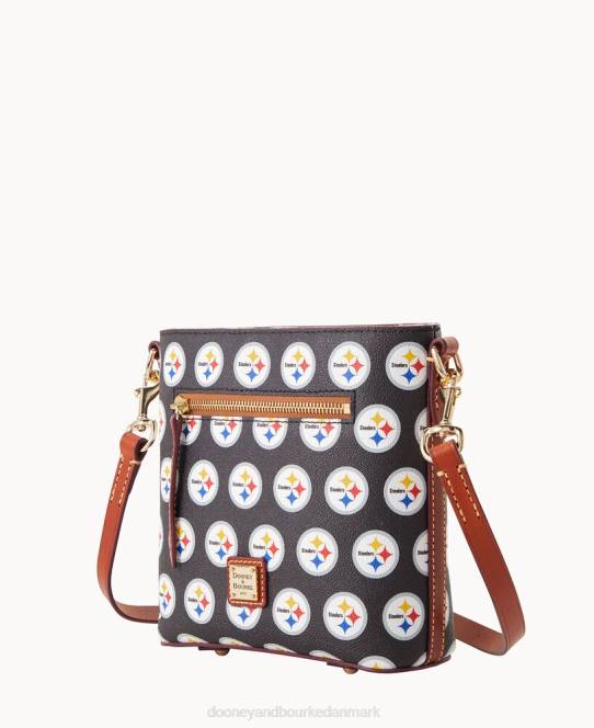 Dooney & Bourke nfl lille crossbody med lynlås JV0J1959 poser stålere