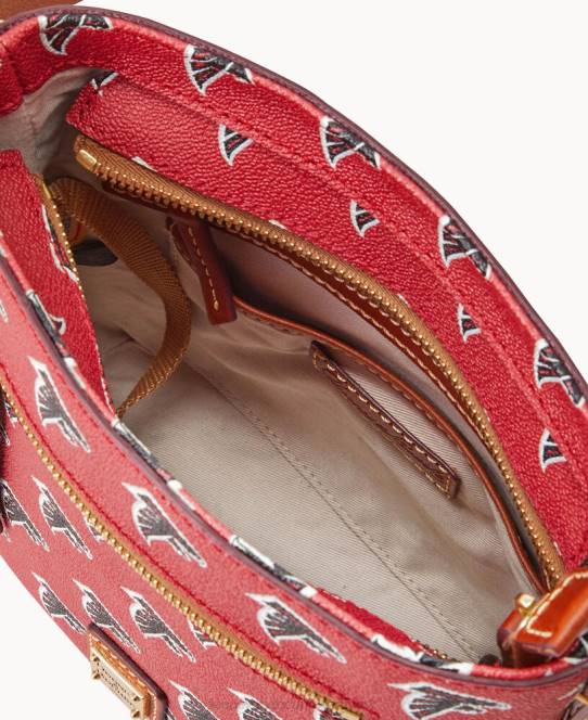 Dooney & Bourke nfl lille crossbody med lynlås JV0J1963 poser falke