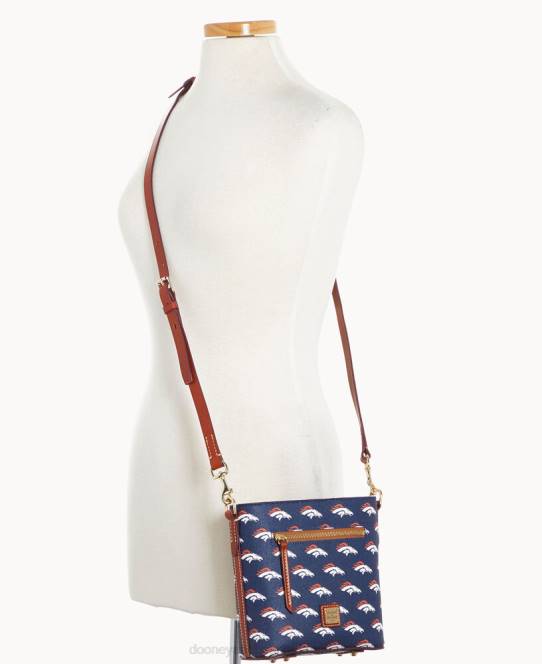 Dooney & Bourke nfl lille crossbody med lynlås JV0J1967 poser broncos