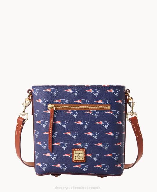 Dooney & Bourke nfl lille crossbody med lynlås JV0J1968 poser patrioter