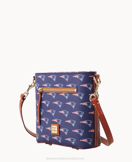 Dooney & Bourke nfl lille crossbody med lynlås JV0J1968 poser patrioter