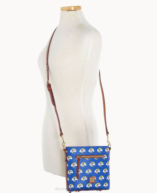 Dooney & Bourke nfl lille crossbody med lynlås JV0J1970 poser væddere