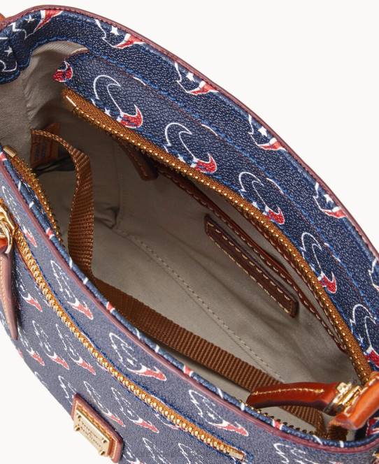 Dooney & Bourke nfl lille crossbody med lynlås JV0J1981 poser texanere