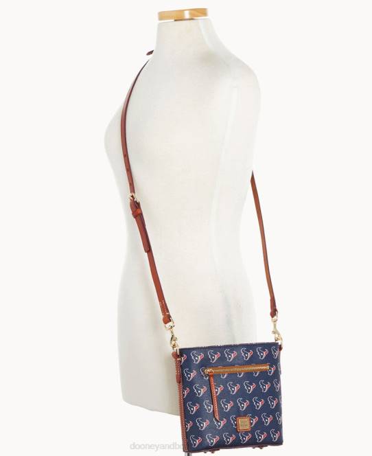 Dooney & Bourke nfl lille crossbody med lynlås JV0J1981 poser texanere