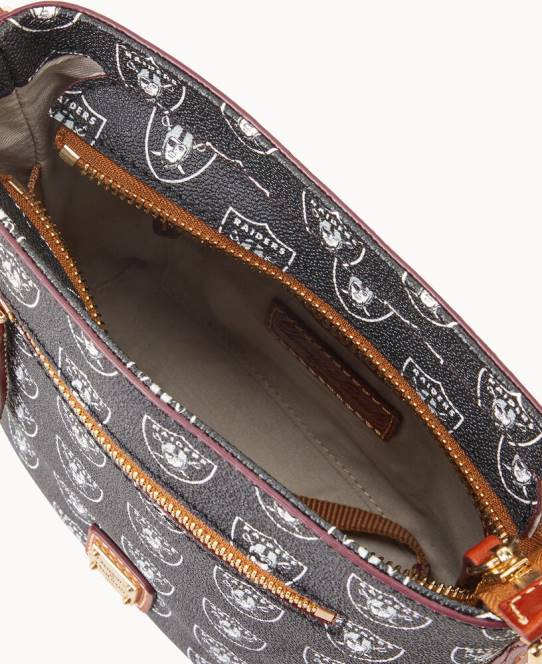 Dooney & Bourke nfl lille crossbody med lynlås JV0J1995 poser raiders
