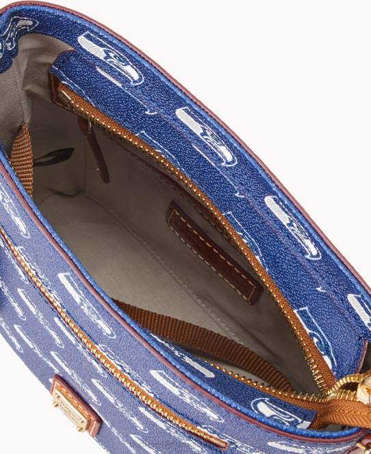 Dooney & Bourke nfl lille crossbody med lynlås JV0J2001 poser havhøge