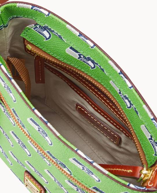 Dooney & Bourke nfl lille crossbody med lynlås JV0J2002 poser havhøge