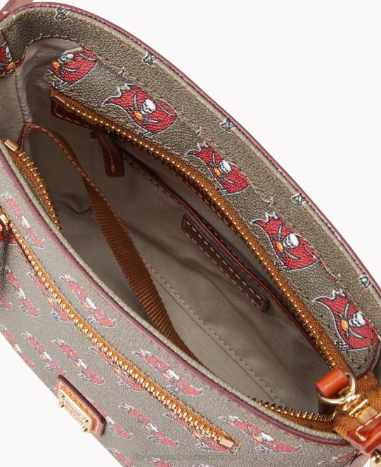 Dooney & Bourke nfl lille crossbody med lynlås JV0J2216 poser buccaneers