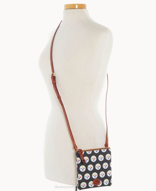 Dooney & Bourke nfl lille nord syd top zip crossbody JV0J2797 poser stålere