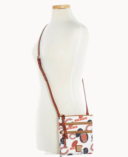 Dooney & Bourke nfl n s tredobbelt lynlås crossbody JV0J1687 poser bjørne