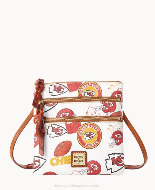 Dooney & Bourke nfl n s tredobbelt lynlås crossbody JV0J1703 poser høvdinge
