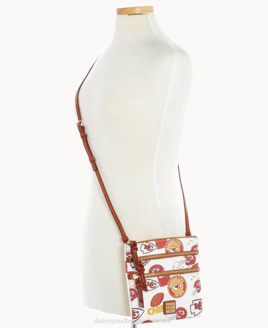 Dooney & Bourke nfl n s tredobbelt lynlås crossbody JV0J1703 poser høvdinge
