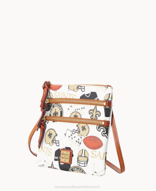 Dooney & Bourke nfl n s tredobbelt lynlås crossbody JV0J1719 poser helgener