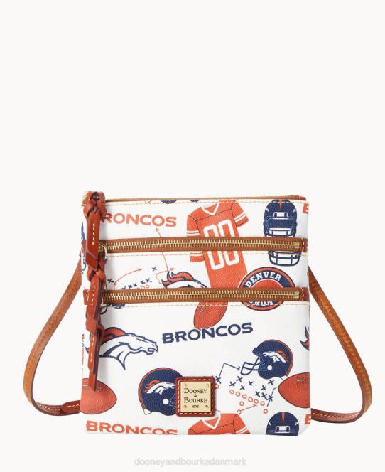 Dooney & Bourke nfl n s tredobbelt lynlås crossbody JV0J1743 poser broncos