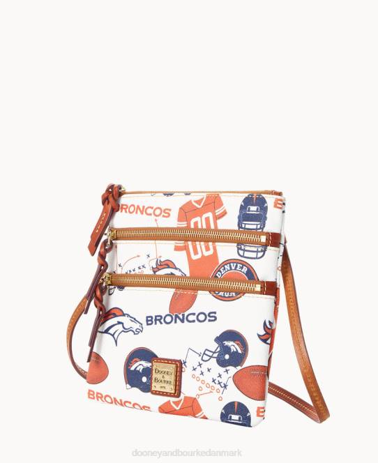 Dooney & Bourke nfl n s tredobbelt lynlås crossbody JV0J1743 poser broncos