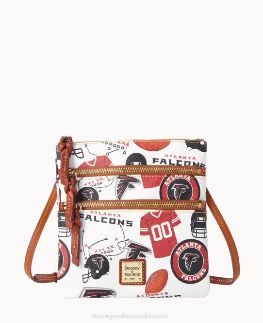 Dooney & Bourke nfl n s tredobbelt lynlås crossbody JV0J1749 poser falke