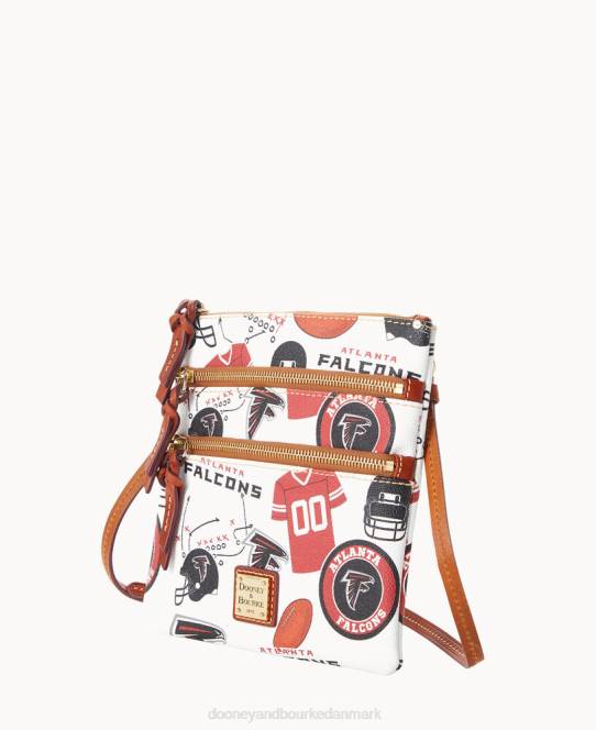 Dooney & Bourke nfl n s tredobbelt lynlås crossbody JV0J1749 poser falke