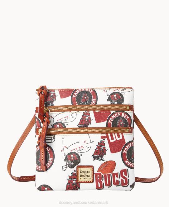 Dooney & Bourke nfl n s tredobbelt lynlås crossbody JV0J1751 poser buccaneers