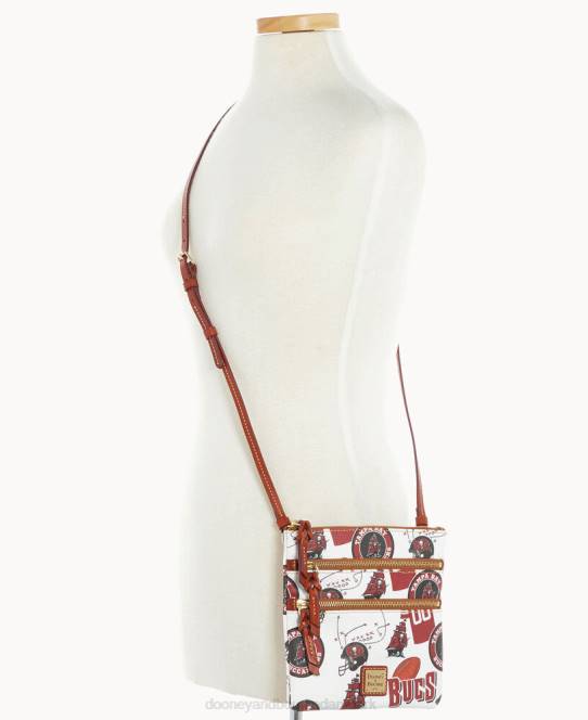 Dooney & Bourke nfl n s tredobbelt lynlås crossbody JV0J1751 poser buccaneers