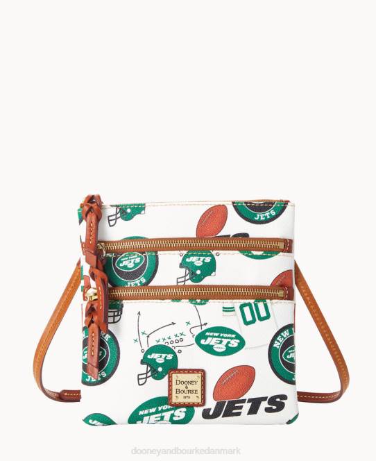 Dooney & Bourke nfl n s tredobbelt lynlås crossbody JV0J1763 poser jetfly
