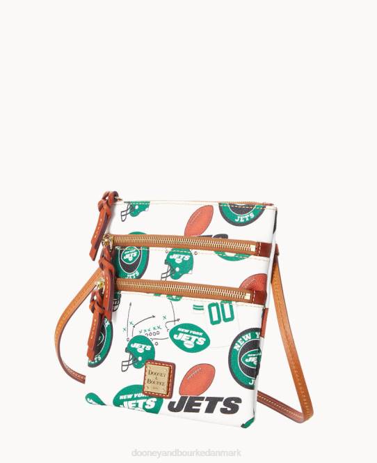 Dooney & Bourke nfl n s tredobbelt lynlås crossbody JV0J1763 poser jetfly