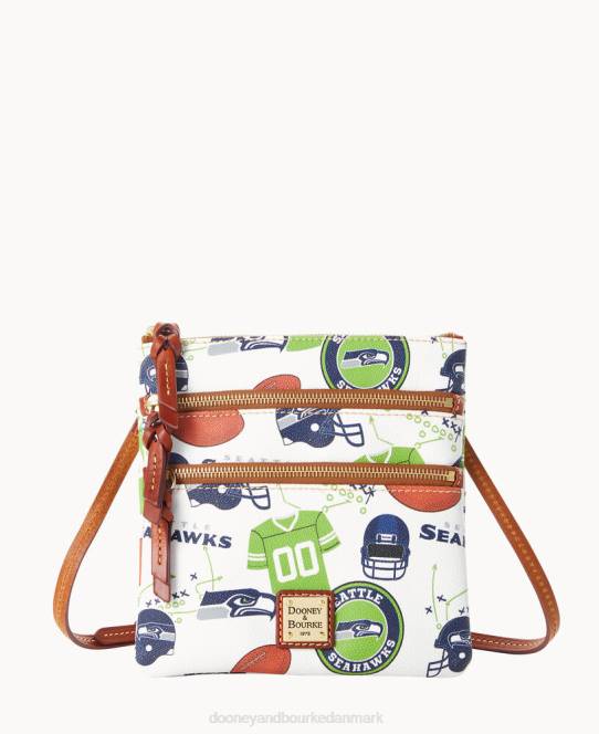 Dooney & Bourke nfl n s tredobbelt lynlås crossbody JV0J1765 poser havhøge
