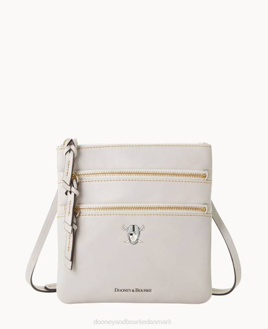 Dooney & Bourke nfl n s tredobbelt lynlås crossbody JV0J1771 poser raiders