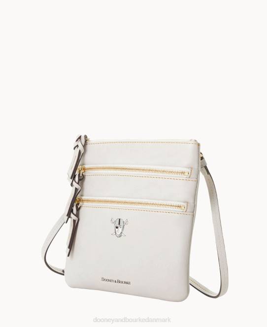 Dooney & Bourke nfl n s tredobbelt lynlås crossbody JV0J1771 poser raiders