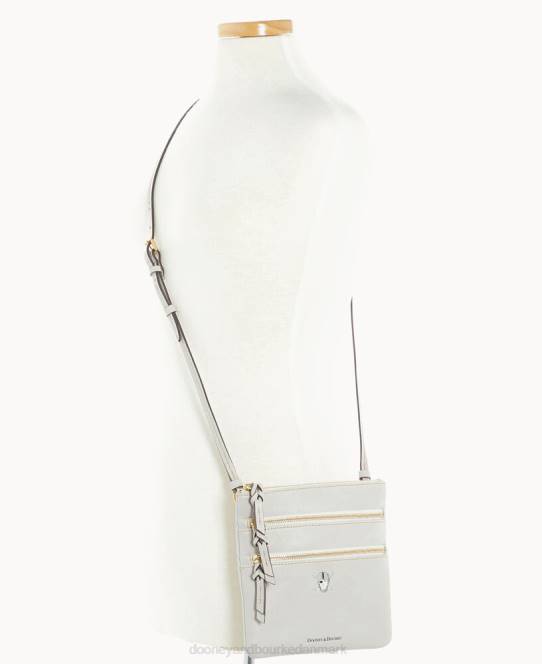Dooney & Bourke nfl n s tredobbelt lynlås crossbody JV0J1771 poser raiders